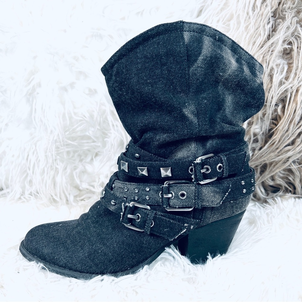 Report Western Grunge Studded Ankle Boots - Picture 4 of 12